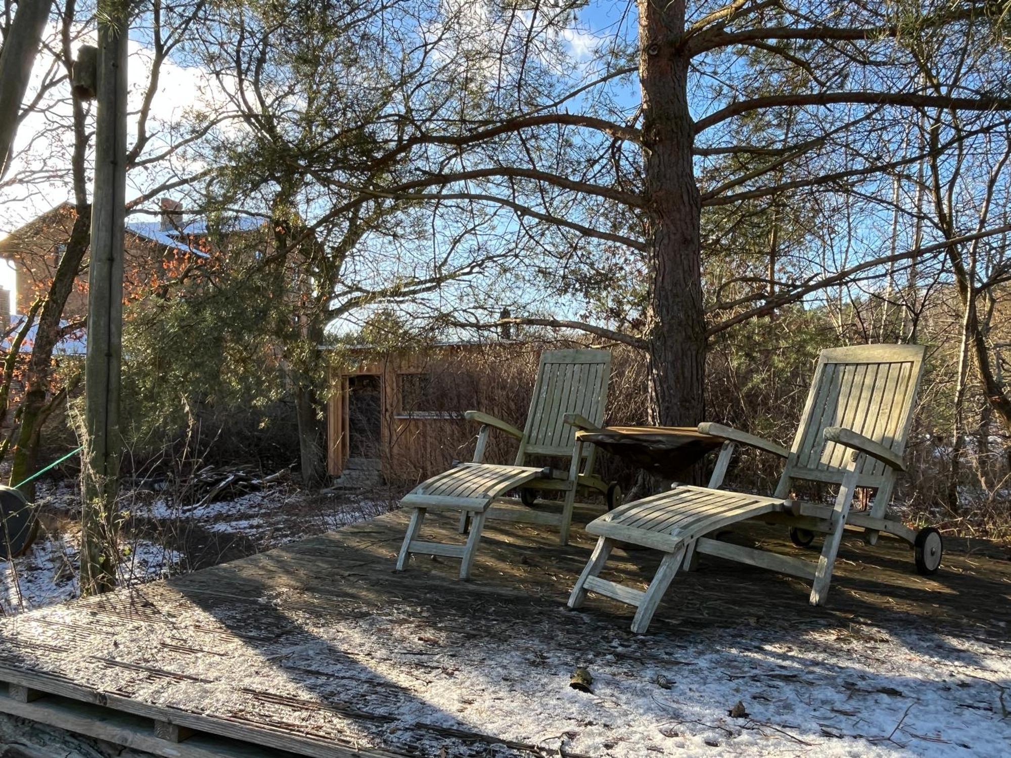 Schwarz Romantisches Studio Am Waldesrand Mit Gartensauna מראה חיצוני תמונה